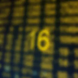 Visual representation of decimal to hexadecimal conversion