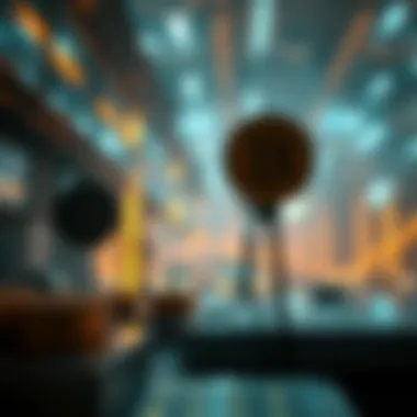 A futuristic representation of cryptocurrency trends