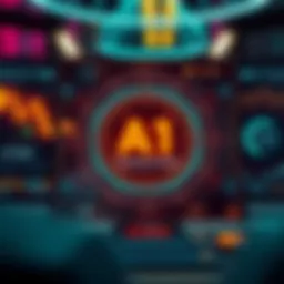 A futuristic interface showcasing AI translation technology in action