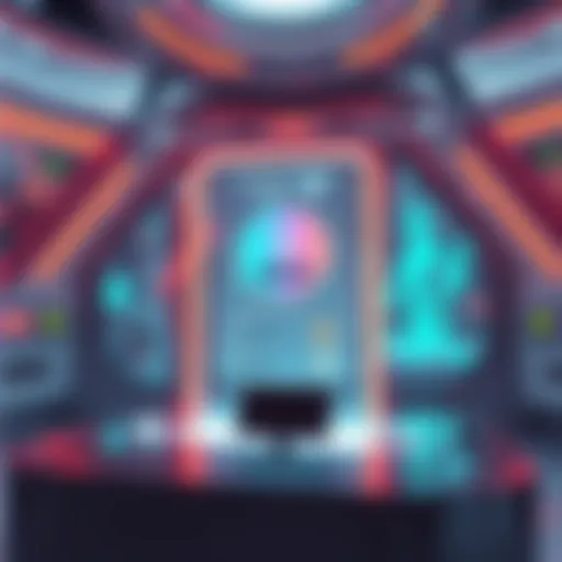 Futuristic Payment Gateway Interface A futuristic digital payment gateway interface