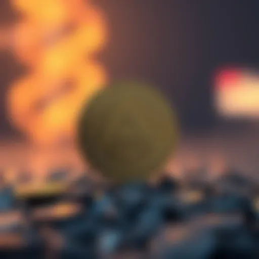 Symbolic representation of ANC Coin in the blockchain ecosystem