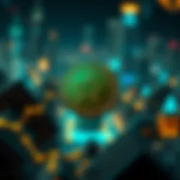 Detailed blockchain ecosystem representation highlighting Astar Coin