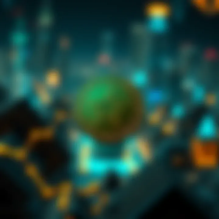 Astar Coin in Blockchain Ecosystem Detailed blockchain ecosystem representation highlighting Astar Coin