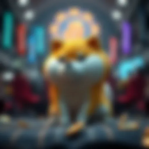 The Rise of Baby Dogecoin Conceptual illustration of Baby Dogecoin's rise in popularity