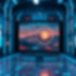 A futuristic representation of the Baifai platform's interface.