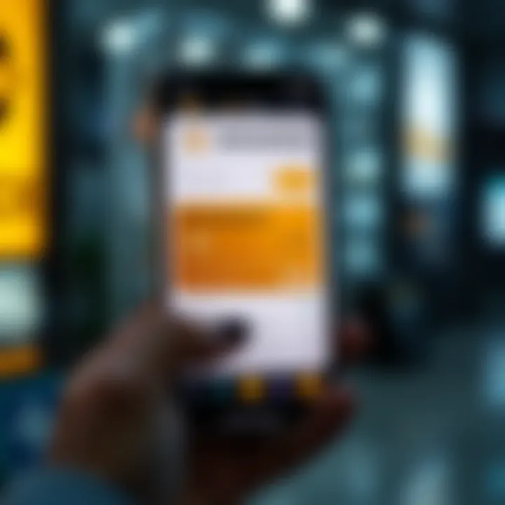 Managing Binance Card through App A user-friendly interface of the Binance app where users manage their cards