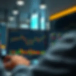 User interface of Binance trading platform