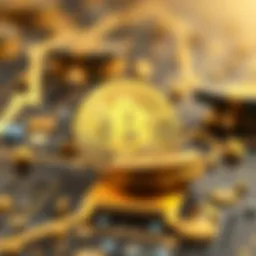 A visual representation of Bitcoin Gold's blockchain technology