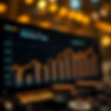 Graph illustrating Bitcoin's market cap ranking against other cryptocurrencies