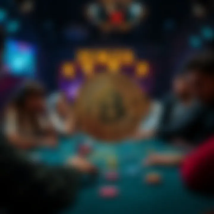 Bitcoin poker gameplay