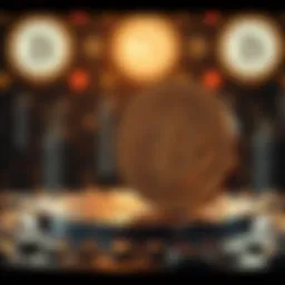 Conceptual representation of block time in blockchain technology