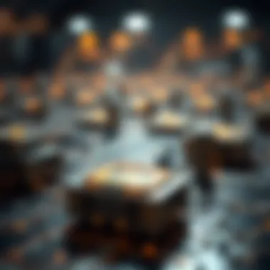 Illustration of blockchain technology advancements