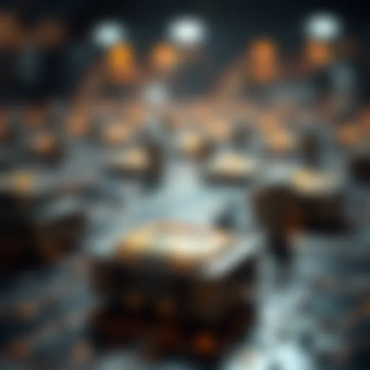 Illustration of blockchain technology advancements