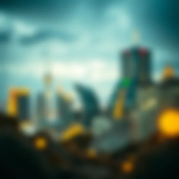 Visual representation of blockchain innovation in finance