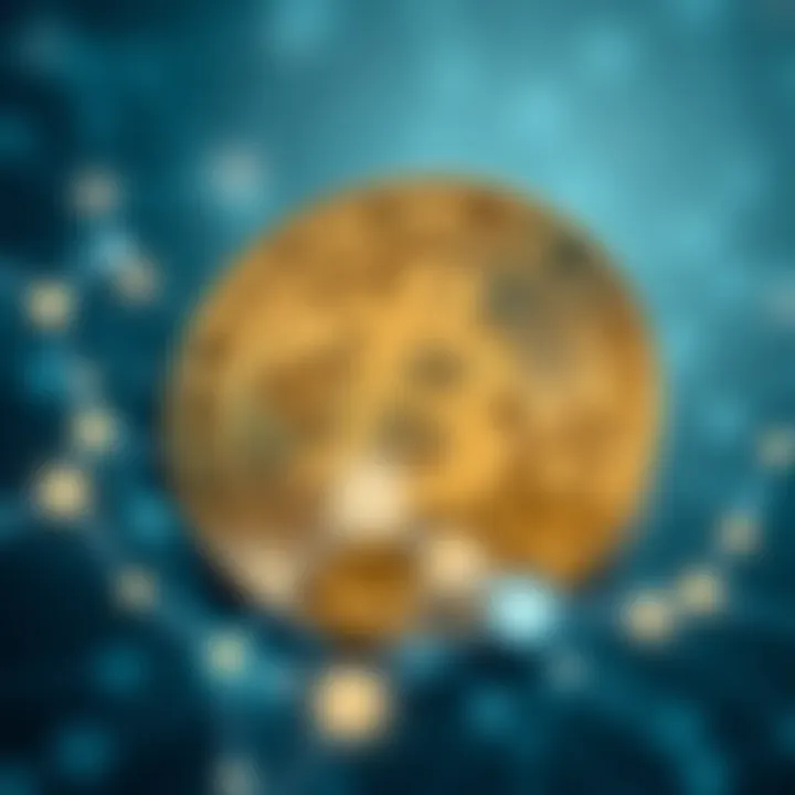 Graphical illustration of blockchain network efficiency