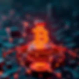 Conceptual illustration of blockchain technology