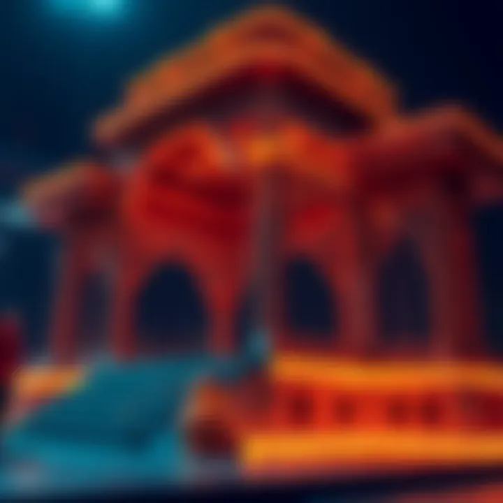 Illustration of blockchain technology architecture