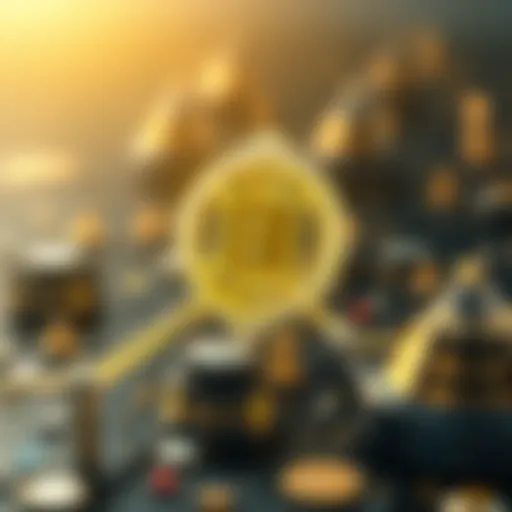 Illustration depicting the concept of blockchain technology