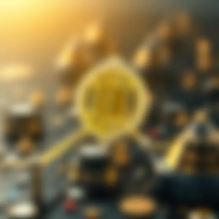 Illustration depicting the concept of blockchain technology