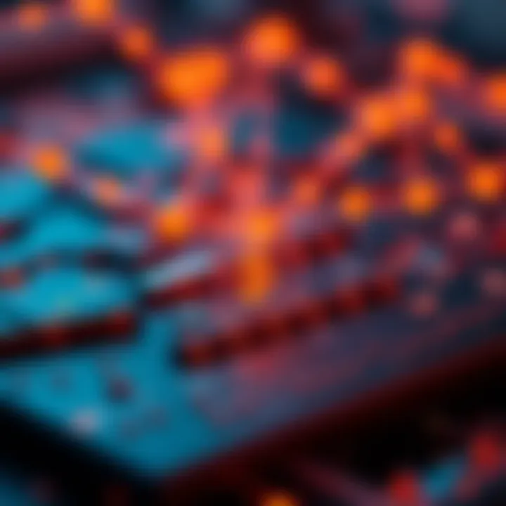 Blockchain technology illustration