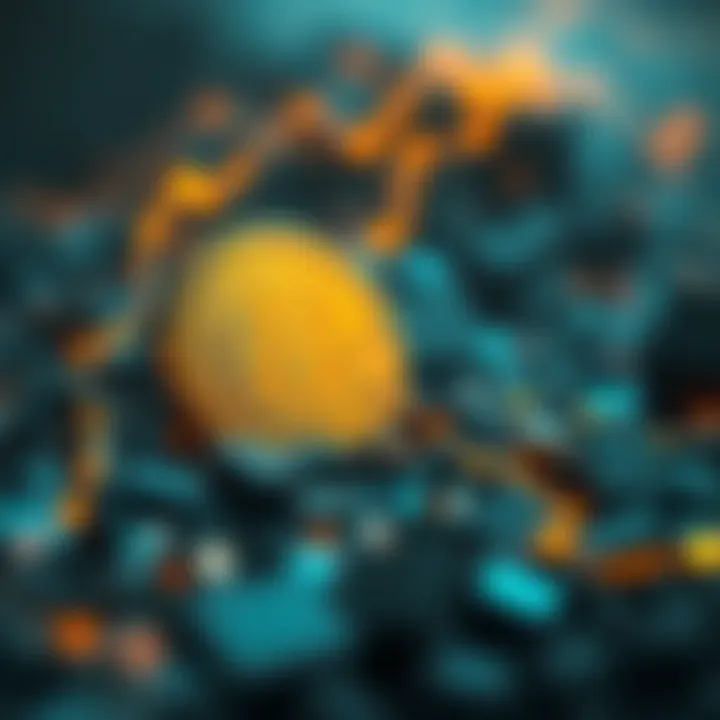 Conceptual image of blockchain technology and its impact