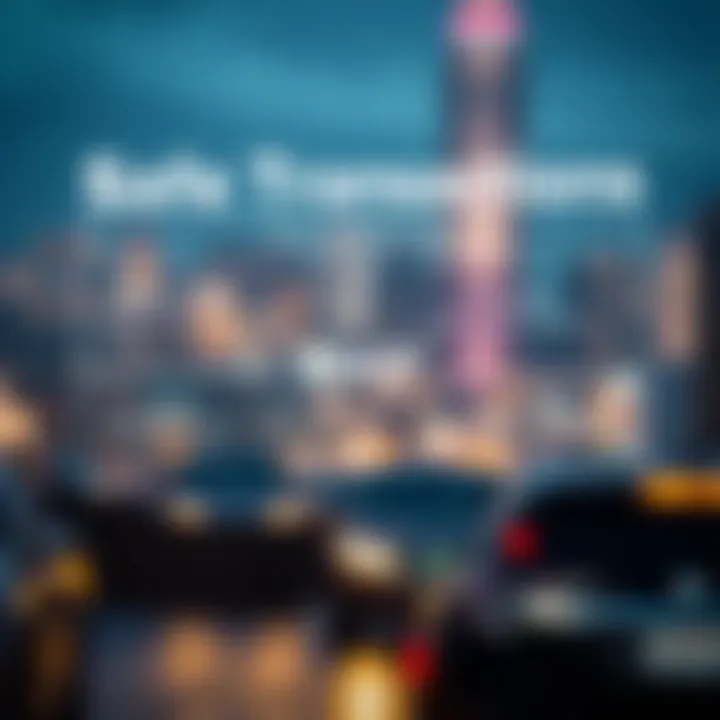 Tips for Safe Transactions Graphic showing tips for safe cryptocurrency transactions