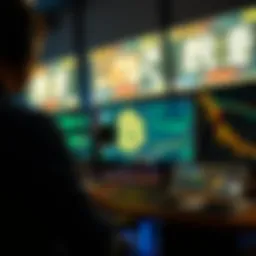 Visual representation of blockchain technology in streaming services