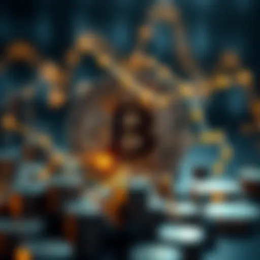 An abstract representation of cryptocurrency concepts