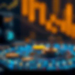 Visual representation of cryptocurrency transaction flow