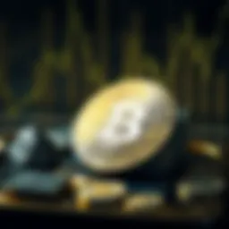 Cryptocurrency insurance concept illustration