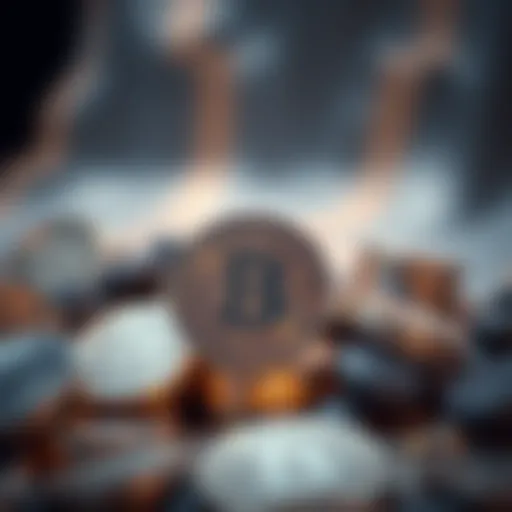 Conceptual representation of cryptocurrency liquidation strategies