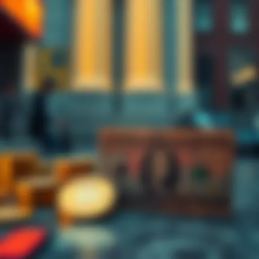 Currency exchange concept with Tengue and Dollar