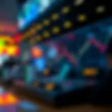 Conceptual representation of currency exchange dynamics