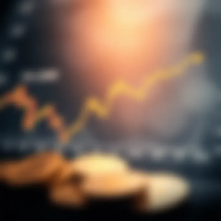 Graph showcasing factors influencing currency fluctuations