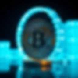 Conceptual representation of DeFi in cryptocurrency