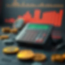 Conceptual illustration of a dilution calculator in action