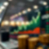 Graph illustrating the exchange rate trends between USD and KRW