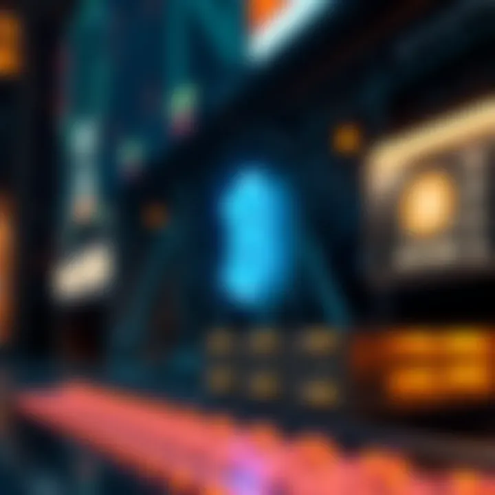 Illustration depicting the concept of blockchain technology in domain naming.