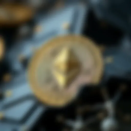 Symbolic representation of Ethereum blockchain technology