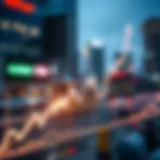 Graph illustrating the fluctuation of exchange rates between Korean Won and Thai Baht