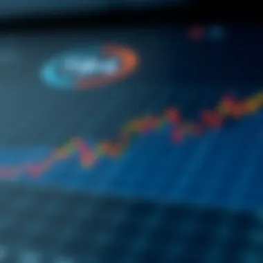 Graph depicting exchange rate fluctuations