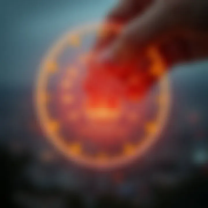 Illustration showing digital transformation and its effects on power