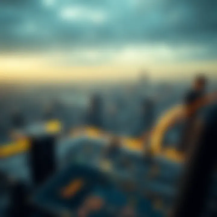 Blockchain technology illustrating decentralized systems