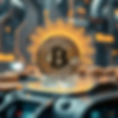 Future Applications of Bitcoin A futuristic image depicting the potential applications of Bitcoin in various sectors.