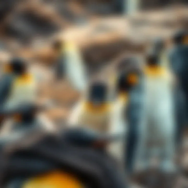 Social Dynamics of Fuzzy Penguins Fuzzy penguins interacting in their habitat