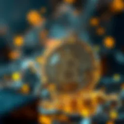 An abstract representation of blockchain technology