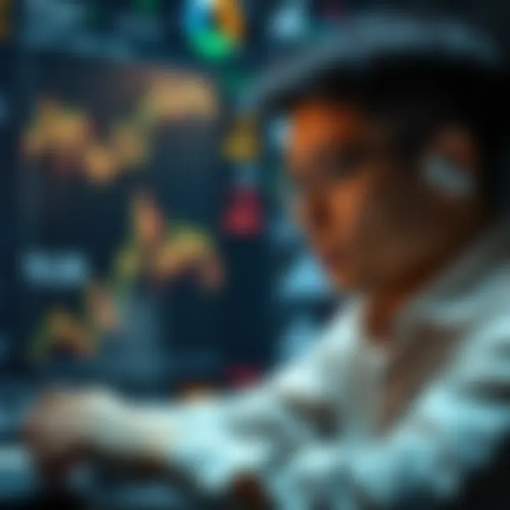 Making Informed Decisions with Cryptocurrency Data A person making informed decisions based on data analysis