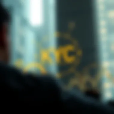 A conceptual illustration of KYC processes in the financial sector