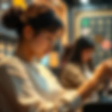 Visual of blockchain technology