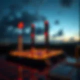 Conceptual representation of a launchpad in cryptocurrency